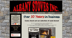 Desktop Screenshot of albanystoves.com